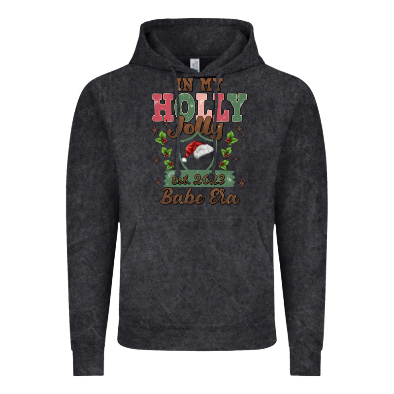In My Holly Jolly Babe Era Vintage Hoodie by MaliasSmallBusiness | Teevron