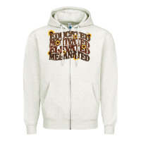 Oatmeal Heather educated motivated elevated melanated juneteenth Zipper Hoodie - CowGirlArtShop