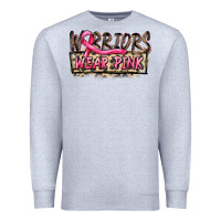 Heather Grey Warriors wear pink Premium Sweatshirt - FaDigitalArtStudio