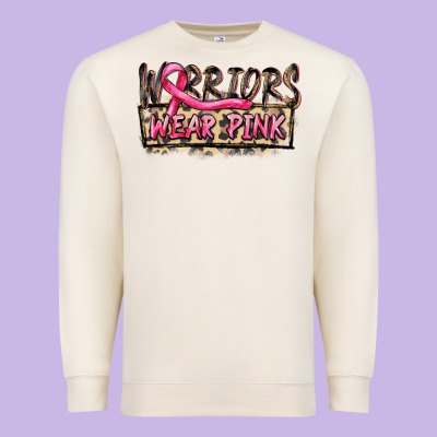 Warriors Wear Pink Premium Sweatshirt Designed By Fadigitalartstudio