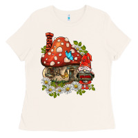Bone welcome gnome ladybug Ladies Tee - BarkalooDesign