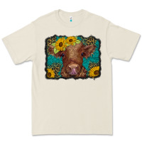 Western Leopard Buffalo Plaid Baby Highland Cow Premium Tee | Teevron