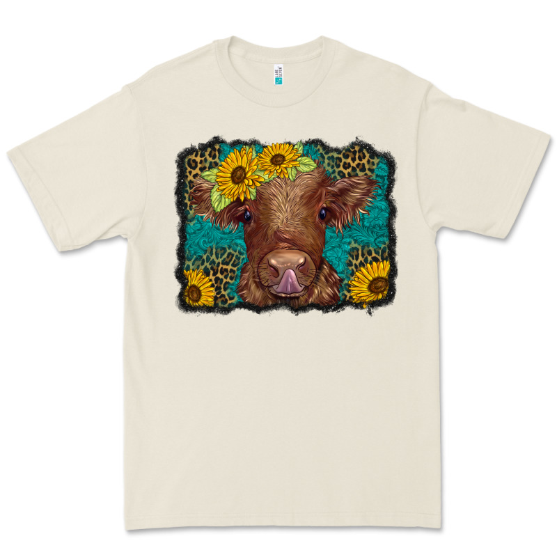 Western Leopard Buffalo Plaid Baby Highland Cow Premium Tee by BarkalooDesign | Teevron