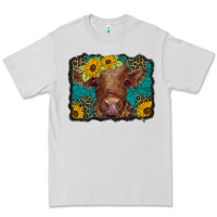 Dove Grey western leopard buffalo plaid baby highland cow Premium Tee - BarkalooDesign