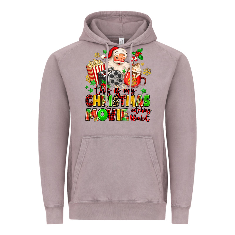 This Is My Christmas Movie Watching Blanket Vintage Hoodie by MaliasSmallBusiness | Teevron