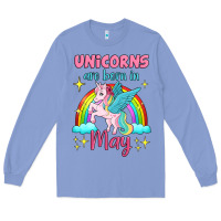 Colony Blue unicorns are born in may Long Sleeve Tee - Jasminsmagicworld