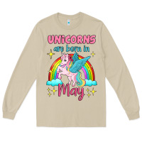 Mushroom unicorns are born in may Long Sleeve Tee - Jasminsmagicworld
