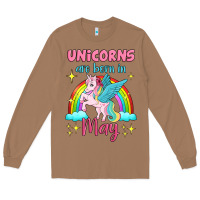 Toasted Coconut unicorns are born in may Long Sleeve Tee - Jasminsmagicworld