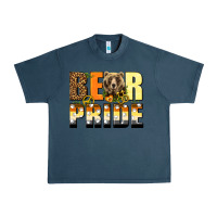 Midnight Navy Western Bear Pride LGBTQ+ Urban Heavy Tee - BundleAndBundleShop