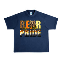 Navy Western Bear Pride LGBTQ+ Urban Heavy Tee - BundleAndBundleShop