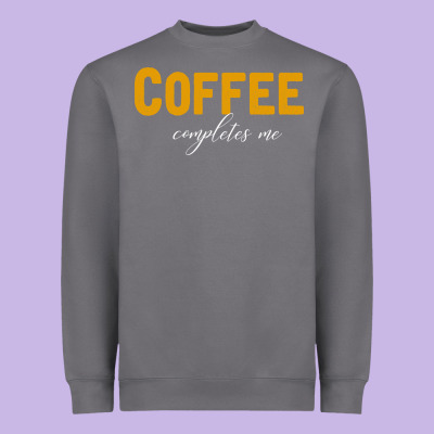 Coffee Completes Me Heavyweight Sweatshirt Designed By Bettercallsaul
