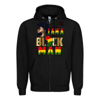 Black i am a black man Zipper Hoodie - CowGirlArtShop