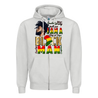 Dove Grey i am a black man Zipper Hoodie - CowGirlArtShop