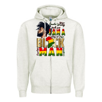 Oatmeal Heather i am a black man Zipper Hoodie - CowGirlArtShop