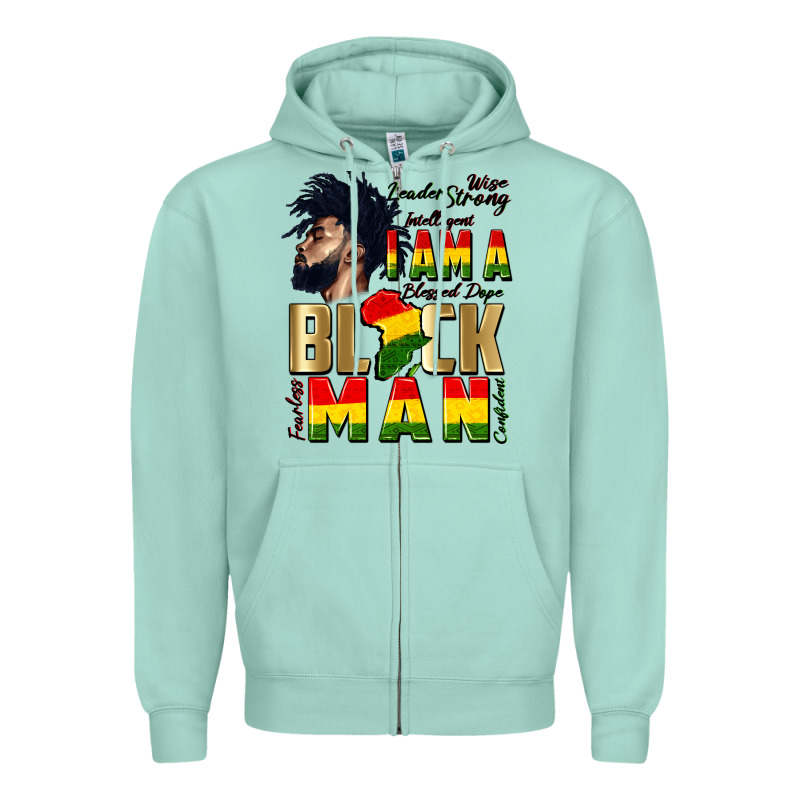 I Am A Black Man Zipper Hoodie by CowGirlArtShop | Teevron