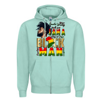 Seafoam i am a black man Zipper Hoodie - CowGirlArtShop
