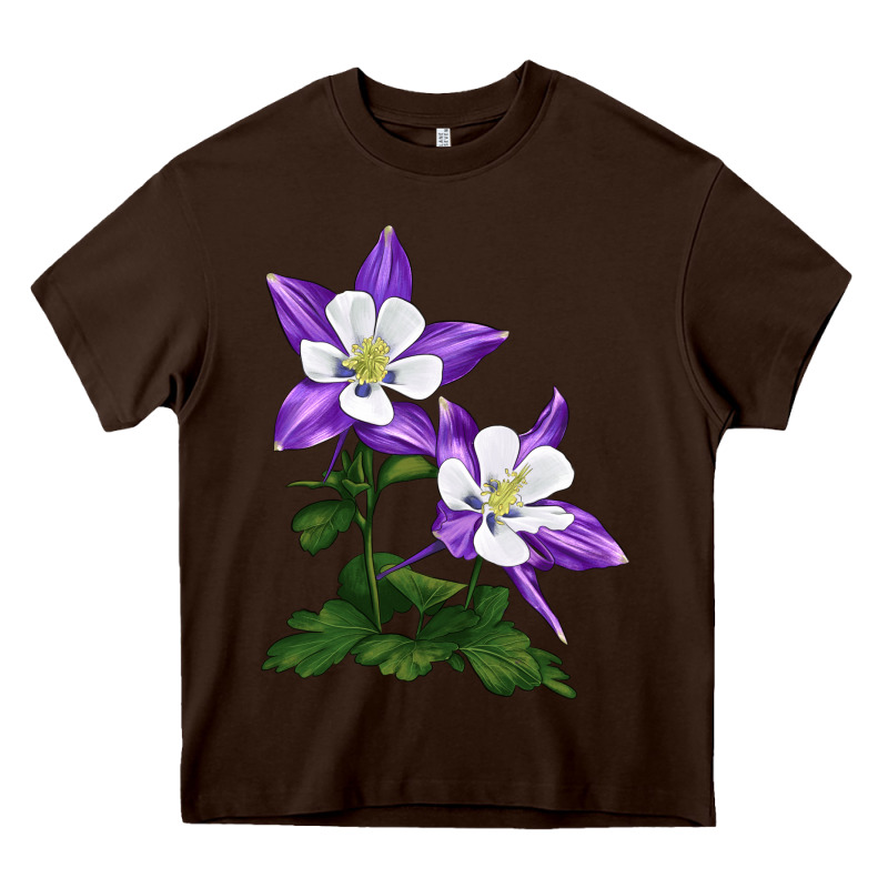 Rocky Mountain Columbine Heavy Core Tee by LillyAllenDesigns | Teevron