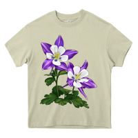 Mossy rocky mountain columbine Heavy Core Tee - LillyAllenDesigns