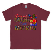 Burgundy i'm drunk i'm patrıtoc Classic Tee - CowhideDigitalArt