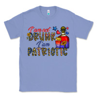 Colony Blue i'm drunk i'm patrıtoc Classic Tee - CowhideDigitalArt