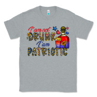 Heather Grey i'm drunk i'm patrıtoc Classic Tee - CowhideDigitalArt