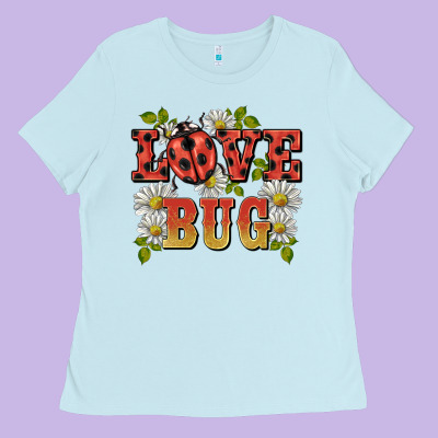 Ladybug Love Bug Ladies Tee Designed By Barkaloodesign