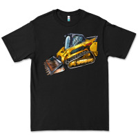 Black Compact Track Loader Premium Tee - LillyAllenDesigns