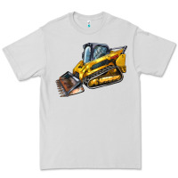 Dove Grey Compact Track Loader Premium Tee - LillyAllenDesigns