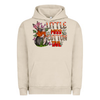 Pigment French Oak Little Miss Cotton Tail Urban Hoodie - CowhideDigitalArt