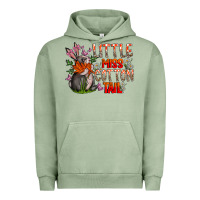 Pigment Oil Green Little Miss Cotton Tail Urban Hoodie - CowhideDigitalArt