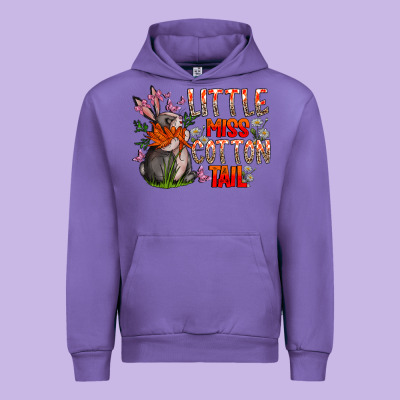 Little Miss Cotton Tail Urban Hoodie Designed By Cowhidedigitalart
