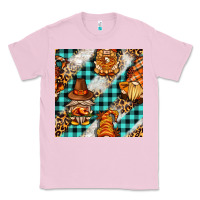 Bubblegum Pink thanksgiving gnomies with leopard and tartan seamless pattern bbs Classic Tee - BundleAndBundleShop