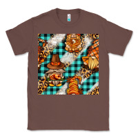 Chestnut thanksgiving gnomies with leopard and tartan seamless pattern bbs Classic Tee - BundleAndBundleShop