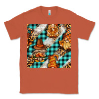 Thanksgiving Gnomies With Leopard And Tartan Seamless Pattern Bbs Classic Tee | Teevron