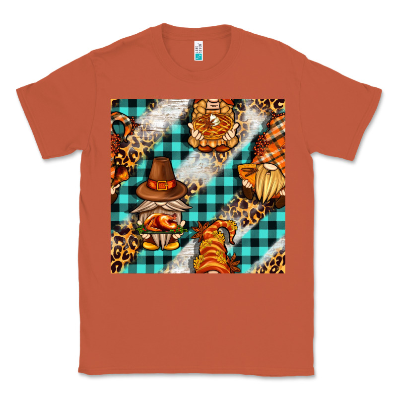 Thanksgiving Gnomies With Leopard And Tartan Seamless Pattern Bbs Classic Tee by BundleAndBundleShop | Teevron
