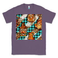 Lavender thanksgiving gnomies with leopard and tartan seamless pattern bbs Classic Tee - BundleAndBundleShop