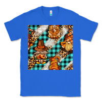 True Royal thanksgiving gnomies with leopard and tartan seamless pattern bbs Classic Tee - BundleAndBundleShop