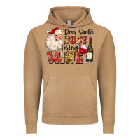 Vintage Camel dear santa just bring wine Vintage Hoodie - MaliasSmallBusiness