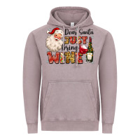 Vintage Zinc dear santa just bring wine Vintage Hoodie - MaliasSmallBusiness