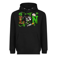 Black St. Patrick's Day LPN Heavyweight Hoodie - OliviaCreatesArt