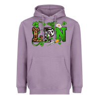 Lavender St. Patrick's Day LPN Heavyweight Hoodie - OliviaCreatesArt