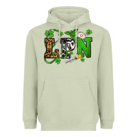 Matcha St. Patrick's Day LPN Heavyweight Hoodie - OliviaCreatesArt