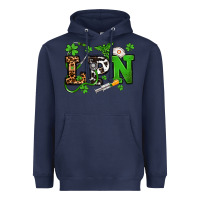 Navy St. Patrick's Day LPN Heavyweight Hoodie - OliviaCreatesArt