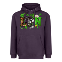 Plum St. Patrick's Day LPN Heavyweight Hoodie - OliviaCreatesArt