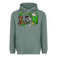 Sage St. Patrick's Day LPN Heavyweight Hoodie - OliviaCreatesArt