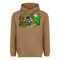 Toasted Coconut St. Patrick's Day LPN Heavyweight Hoodie - OliviaCreatesArt