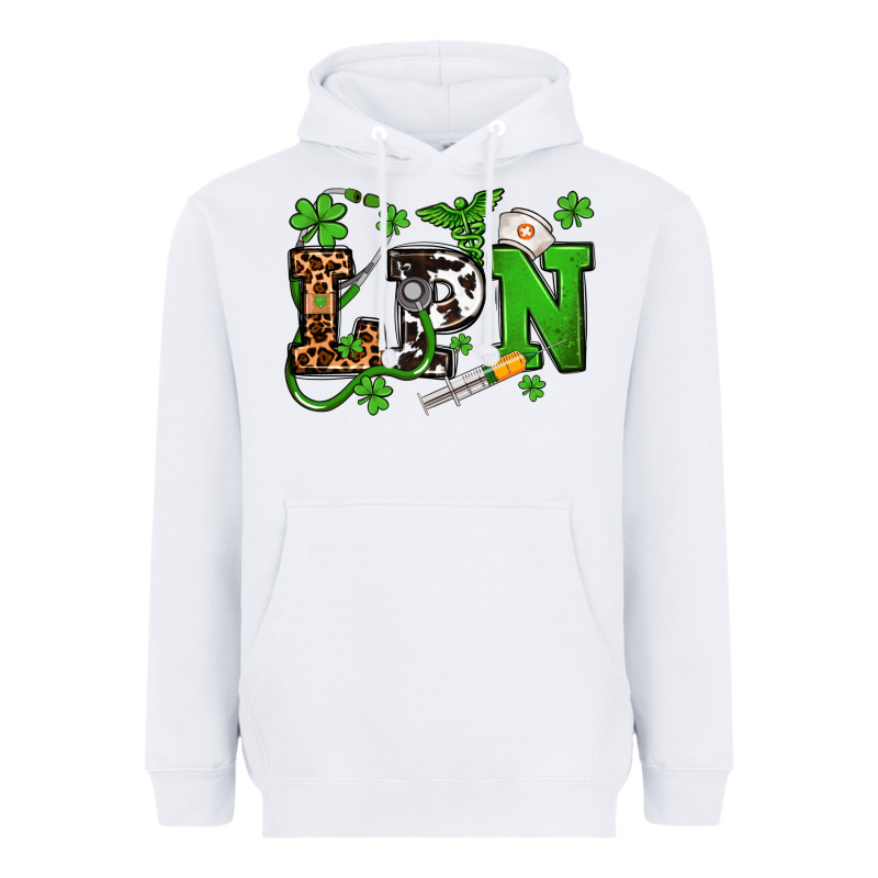 St. Patrick's Day Lpn Heavyweight Hoodie by OliviaCreatesArt | Teevron