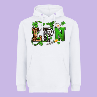 St. Patrick's Day Lpn Heavyweight Hoodie Designed By Oliviacreatesart