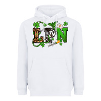 White St. Patrick's Day LPN Heavyweight Hoodie - OliviaCreatesArt