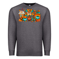 Charcoal Heather Thanksgiving Coffee Cups Premium Sweatshirt - FaDigitalArtStudio
